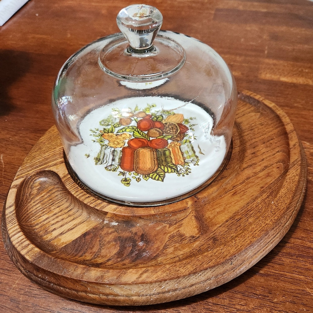 Vintage Goodwood Cheese Board/Plate/Platter with Fruit and Nut Motif